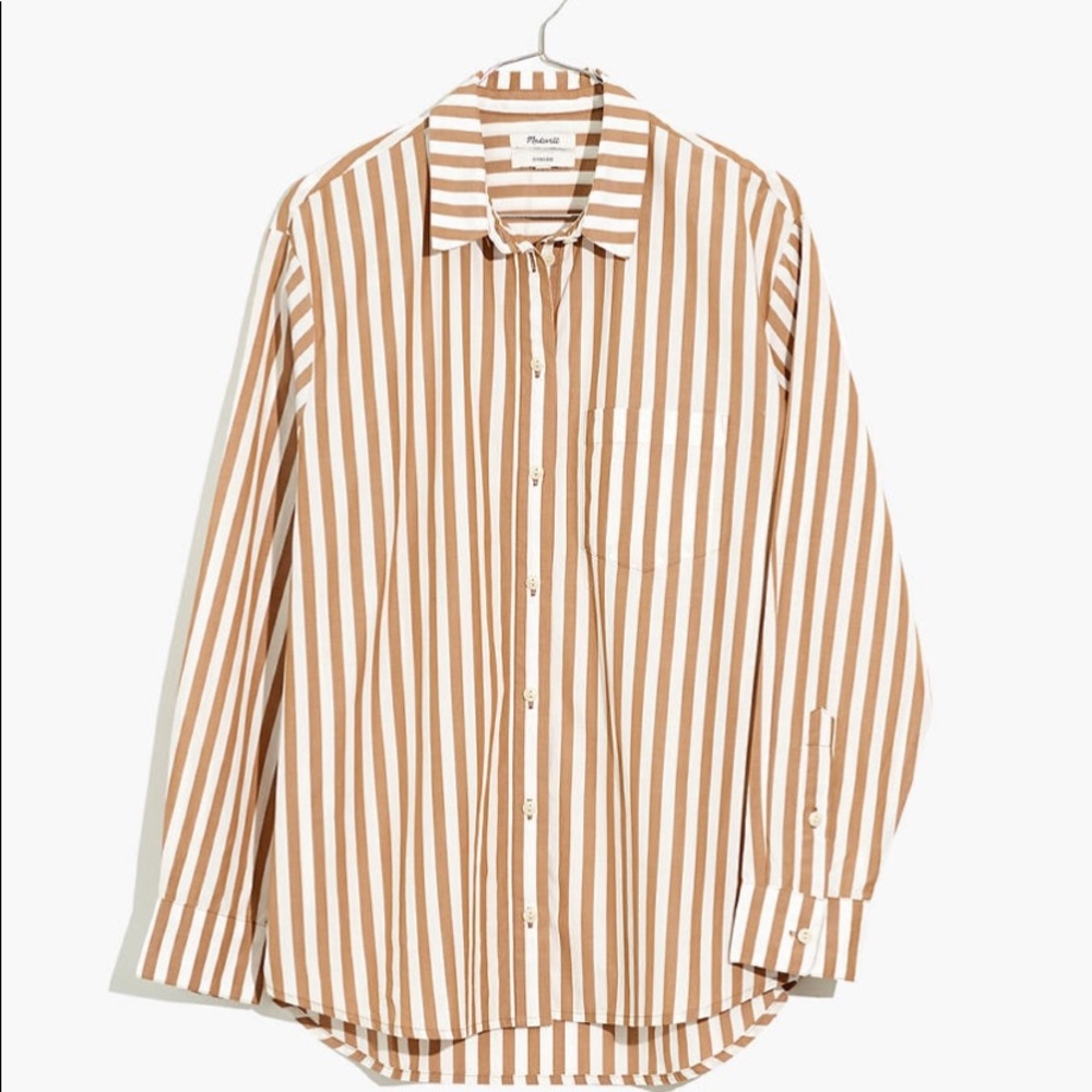 NWT Madewell Overszd XBoyfriend Mullins Top